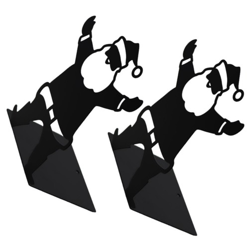 Pcs metal bookends santa - pcs, bookends: