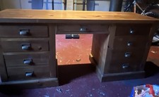 Abingdon Pine Double Pedestal