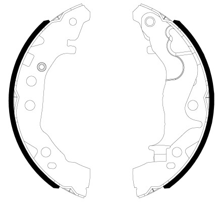 Brake shoe set for - set,
