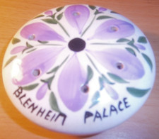 Rare Vintage Mid Century - Round China POMANDER Floral - BLENHEIM PALACE  GIFT