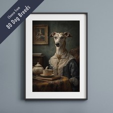 Funny Dog Tea Party Print –