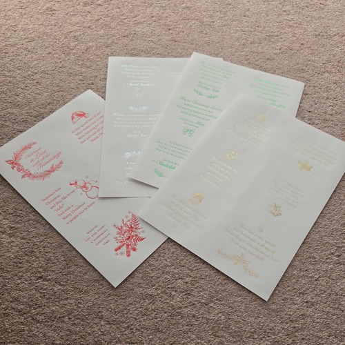 Christmas kanban foiled - christmas,