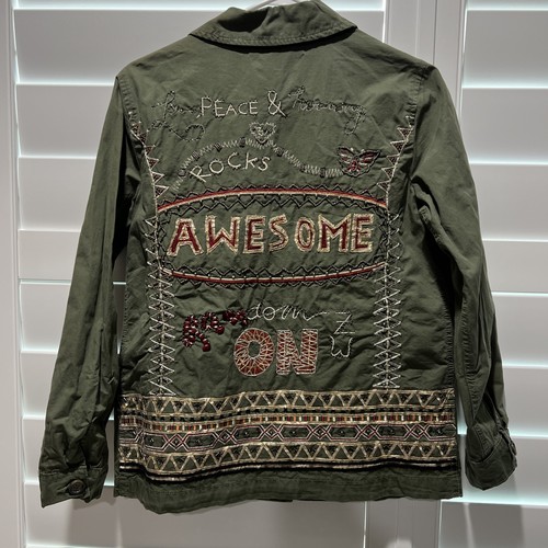 Zara embellished jacket - zara, olive