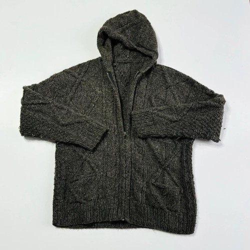 Vintage grey pure wool hoodie - pure,