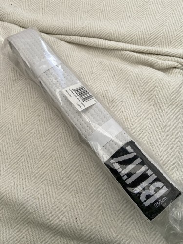 Bjj belt 250cm white - bjj,