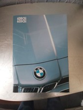 Old BMW 628 CSi & 635 CSi Car Sales Brochure 1985