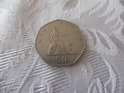 Old 1980 50p - , pence