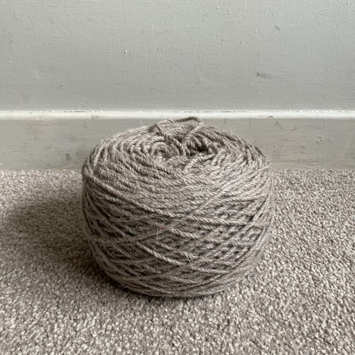 Cream wool 3ply rug tufting - wool,