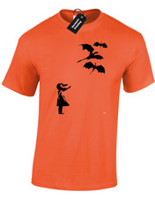 DRAGON BANKSY MENS T SHIRT