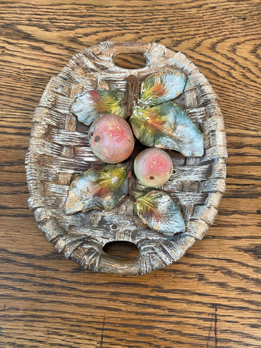 Vintage ceramic wall plaque - vintage,