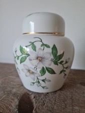 Crown Staffordshire  'Clematis' Ginger Pot