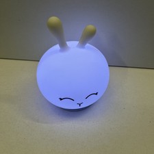 silicone animal night light white rabbit Colour Changing Kirkton House