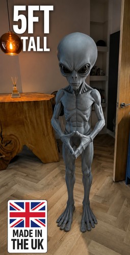 Huge life size grey - size, 5ft
