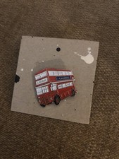 London Red Bus Pin Badge BN
