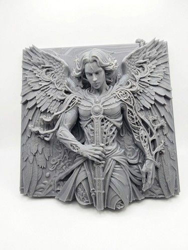 Intricate angelic warrior - angelic,