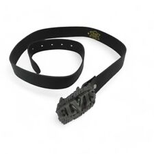 Elvis Presley Graceland Memories Belt Buckle Black Leather XL Preloved