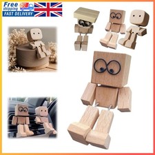 Handmade Shaking Wooden Man Figurine - Shaking Feet Doll for Car Decoration HOT