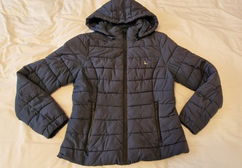 Navy puffer jacket - puffer,