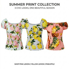 Women Summer Fruit Print Top