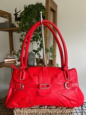 Vintage Tommy & Kate  Shoulder Bag Leather Handbag Red
