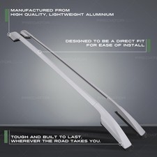 SILVER FULL LENGTH CAR ROOF RAILS BARS KIT PAIR FOR TOYOTA RAV4 XA30 06-12