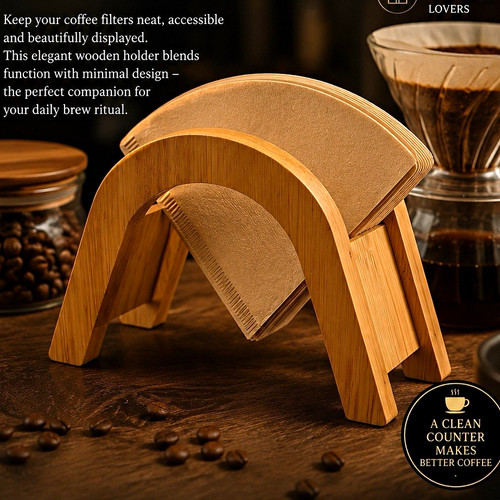 Bamboo v60 coffee filter - bamboo,