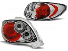 Rear lights for Peugeot 206 CC 1998 1999 2000 2001 2002 2 Doors VR-1932 Chrome