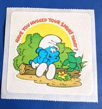 Vintage Retro Smurf Sticker 