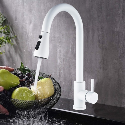 Modern white kitchen sink - kitchen,
