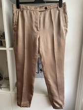 Brunello Cucinelli 100% Silk Trousers Large New
