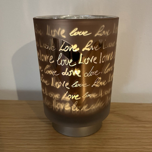 Led glass love - glass, holder