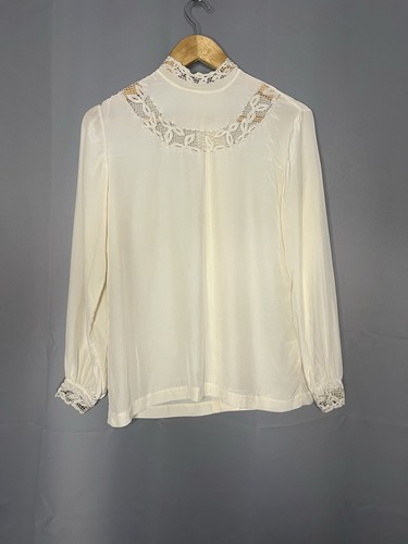 Vintage blouse silk blend size - silk,