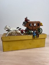 Stage Coach with Galloping Horses No 8990 Crescent Toys Original Box Vintage Toy