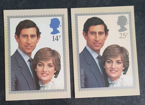 1981 postcards royal wedding - postcards,