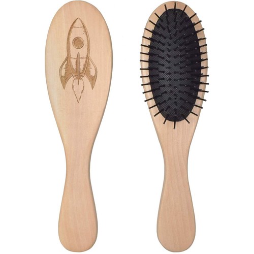 Rocket ship wooden - ship', hairbrush