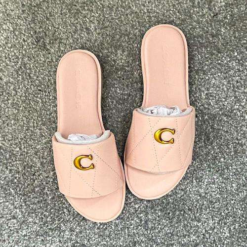 Coach udele pink slide - slide, sandals