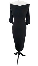 Collectif 50s Marilyn Bombshell Style Wiggle Dress Black 2XL(UK18) Vamp 