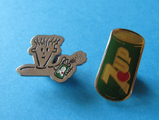 Vintage 7up pin - pin, badges