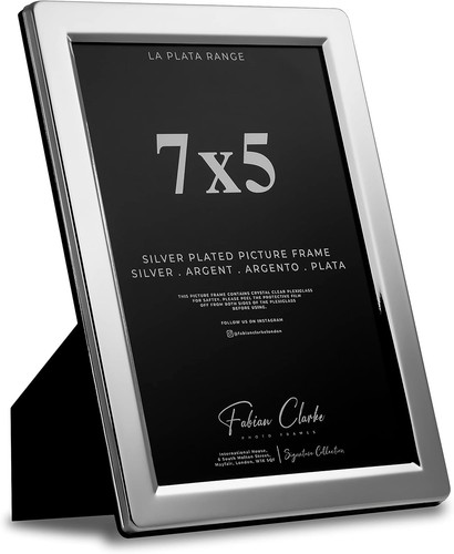 Silver plated photo frame - silver,