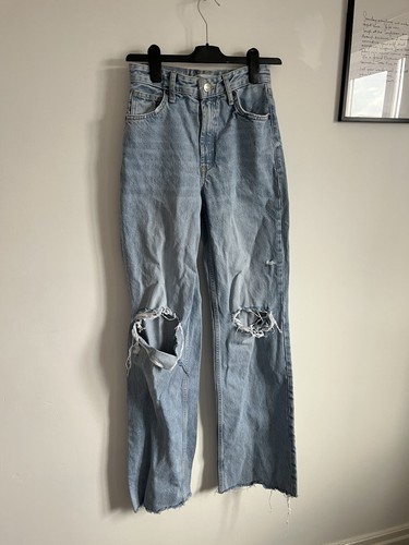 Zara ripped distressed jeans - zara,