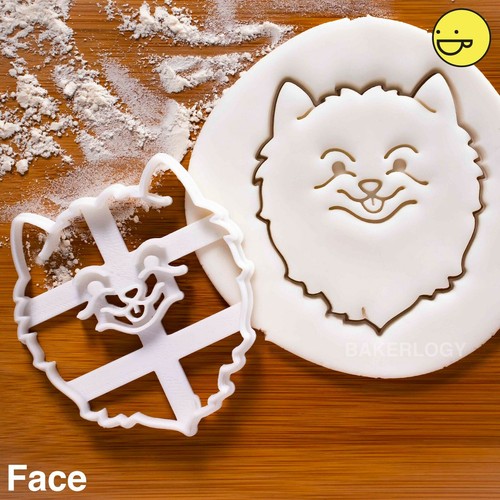Pomeranian face cookie cutter - pomeranian,