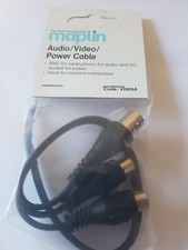 2x CABLE fly lead CCTV BNC