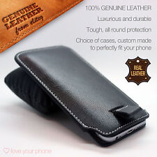 Doro Devices✔Genuine Leather Luxury Pull Tab Flip Pouch Sleeve Phone Case Cover