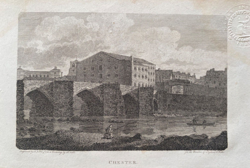 1801 antique print old dee - print;,