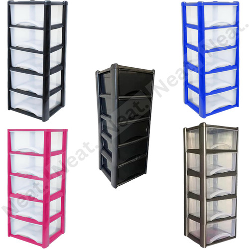 Drawer plastic storage tower - storage,