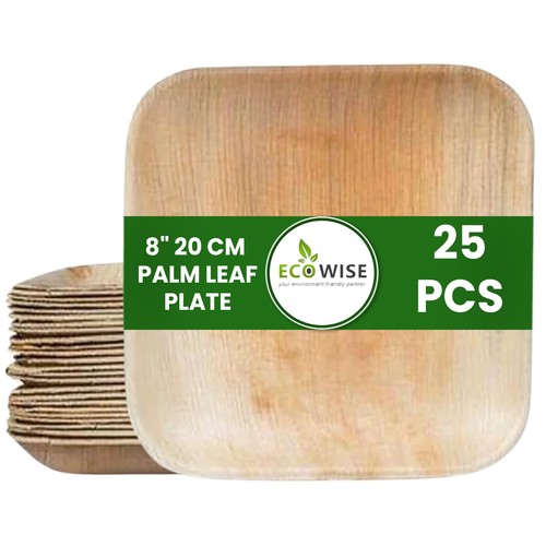 Disposable palm leaf plates - palm,
