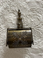 French antique bronze toilet paper holder 