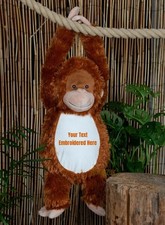 Embroidered Orangutan Soft Toy