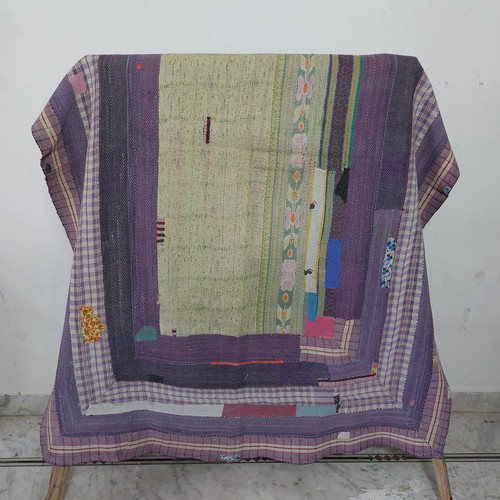 Boho kantha reversible quilt - boho,