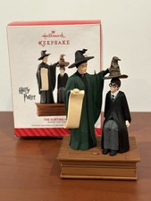 Hallmark 2014 Harry Potter The Sorting Hat Keepsake Christmas Ornament Working